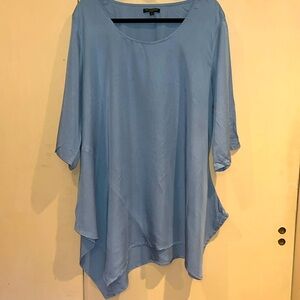 For Cynthia Woman tunic top size 1X asymmetrical hem